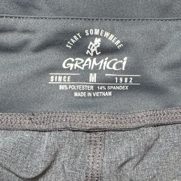 Gramicci Capri Crop Tech Pants Gray size Medium Outdoor Hiking Camping - Picture 7 of 10